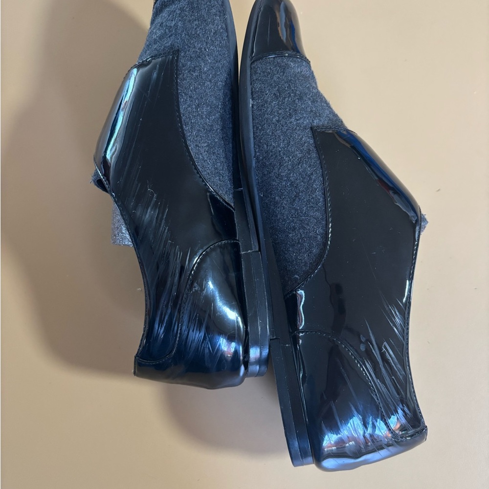 Nine West Black and Gray buckle flats size 8 - Picture 5 of 8